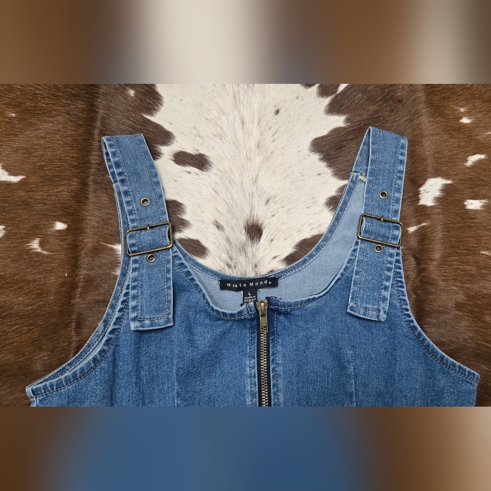 Haute Monde Blue Denim Mini Dress - Picture 3 of 3